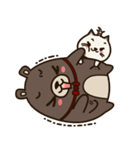 Fragile Bear ＆ Angry Cat（個別スタンプ：38）