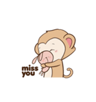 Cheeky Monkey Animated（個別スタンプ：7）