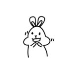 Ugly rabbit life（個別スタンプ：21）