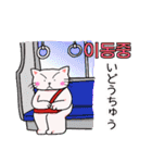 かばん猫 韓国語（個別スタンプ：21）