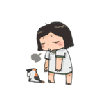 me with cat（個別スタンプ：14）