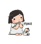 me with cat（個別スタンプ：39）