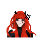 REA (Red devil girl) ver.2（個別スタンプ：37）