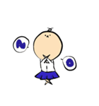 女子高生のかたまり（個別スタンプ：2）