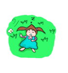 little chestnut girl（個別スタンプ：7）