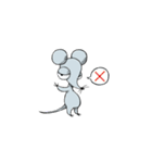 卑屈でボッチなねずみ（個別スタンプ：4）