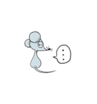 卑屈でボッチなねずみ（個別スタンプ：9）