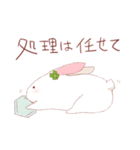 薬学うさぎ（個別スタンプ：3）
