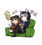 Declawing Cat ＆ Docking Dog（個別スタンプ：23）