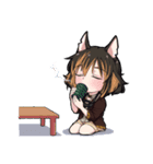 Declawing Cat ＆ Docking Dog（個別スタンプ：35）
