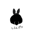 黒うさぎの日常（個別スタンプ：16）