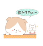 桃色パンツのねこ～ほっこり岡山弁～（個別スタンプ：1）