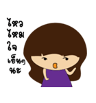 Female cute girl and nanny（個別スタンプ：30）