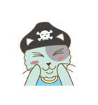 pirate cat funny（個別スタンプ：12）