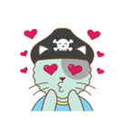 pirate cat funny（個別スタンプ：13）