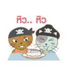 pirate cat funny（個別スタンプ：35）