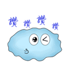 Mr. Cotton candy clouds ＆ little Ji, Q（個別スタンプ：12）
