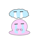 Mr. Cotton candy clouds ＆ little Ji, Q（個別スタンプ：15）
