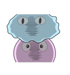 Mr. Cotton candy clouds ＆ little Ji, Q（個別スタンプ：28）
