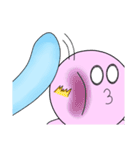Mr. Cotton candy clouds ＆ little Ji, Q（個別スタンプ：33）