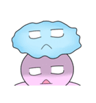 Mr. Cotton candy clouds ＆ little Ji, Q（個別スタンプ：38）