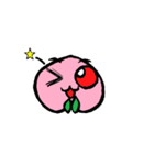 桃のモモジロ（個別スタンプ：3）