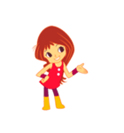 女の子の日常の動作（個別スタンプ：1）