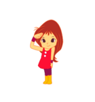 女の子の日常の動作（個別スタンプ：2）
