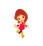 女の子の日常の動作（個別スタンプ：5）