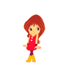女の子の日常の動作（個別スタンプ：8）