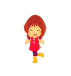 女の子の日常の動作（個別スタンプ：9）