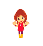 女の子の日常の動作（個別スタンプ：10）