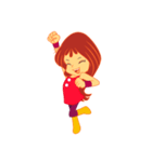女の子の日常の動作（個別スタンプ：11）