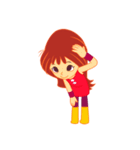 女の子の日常の動作（個別スタンプ：16）
