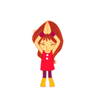 女の子の日常の動作（個別スタンプ：18）