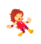 女の子の日常の動作（個別スタンプ：22）