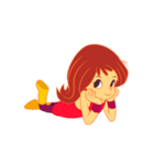 女の子の日常の動作（個別スタンプ：23）