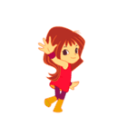 女の子の日常の動作（個別スタンプ：24）