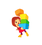 女の子の日常の動作（個別スタンプ：28）
