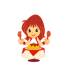 女の子の日常の動作（個別スタンプ：32）