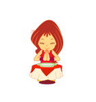 女の子の日常の動作（個別スタンプ：33）