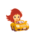 女の子の日常の動作（個別スタンプ：34）