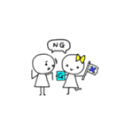 棒人間 。（個別スタンプ：14）