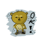 ポポくん , かわいい ブスっぽい くま（個別スタンプ：11）