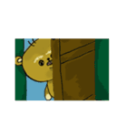 ポポくん , かわいい ブスっぽい くま（個別スタンプ：15）