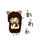 Catty Cute girl（個別スタンプ：31）