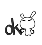 Dissatisfied rabbit（個別スタンプ：2）