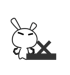 Dissatisfied rabbit（個別スタンプ：22）