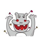 Apple Hippo（個別スタンプ：7）