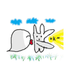 Grotesque rabbit and Carole（個別スタンプ：4）